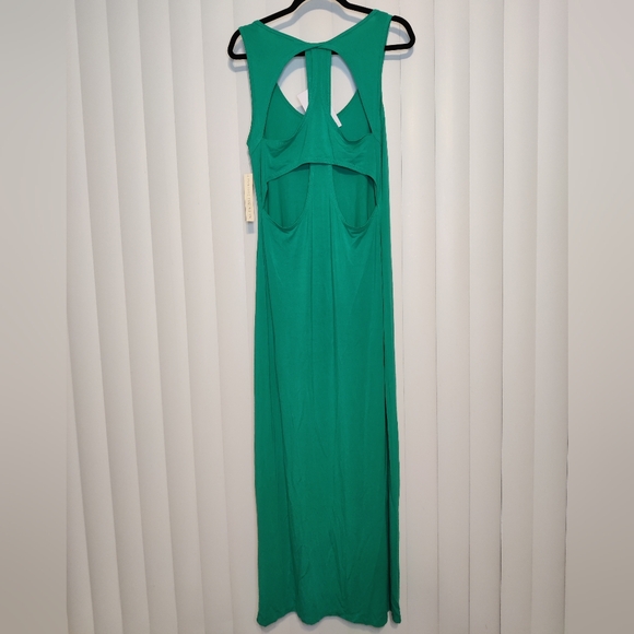 NWT Fabletics turquoise maxi dress size M - Picture 2 of 4